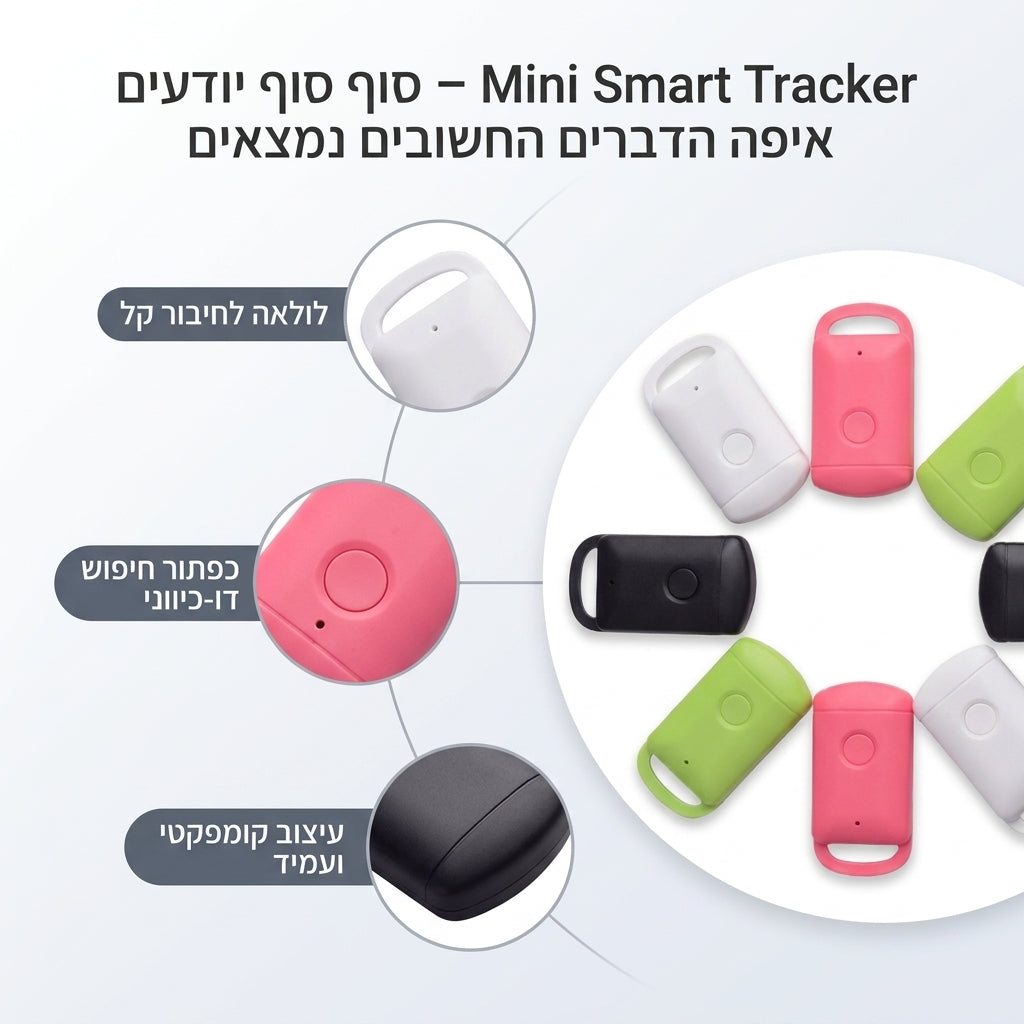 Mini Smart Tracker – סוף סוף יודעים איפה הדברים החשובים נמצאים